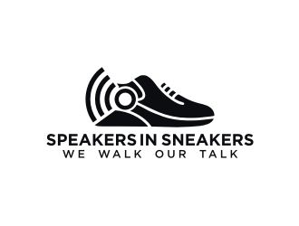 Speakers in Sneakers logo design by hidro