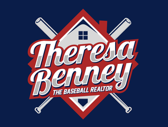 Theresa Benney - The Baseball Realtor logo design by megalogos