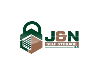 J&N SELF STORAGE, LLC logo design by Erasedink