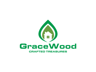 GraceWood Crafted Treasures logo design by Greenlight