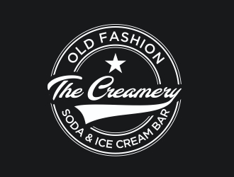 The Creamery Old Fashion Soda & Ice Cream Bar logo design by berkahnenen