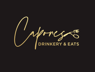 CAPONES DRINKERY & EATS logo design by YONK