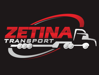 Zetina Transport logo design by YONK