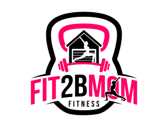 Fit2BMom Fitness logo design by Gwerth