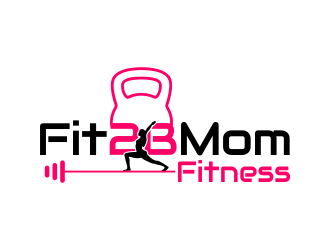 Fit2BMom Fitness logo design by Gwerth