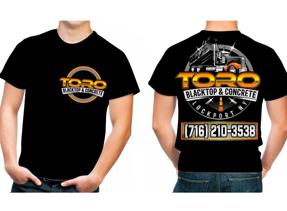 Toro Blacktop & Concrete logo design by THOR_