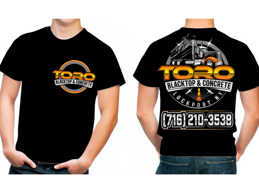 Toro Blacktop & Concrete logo design by THOR_
