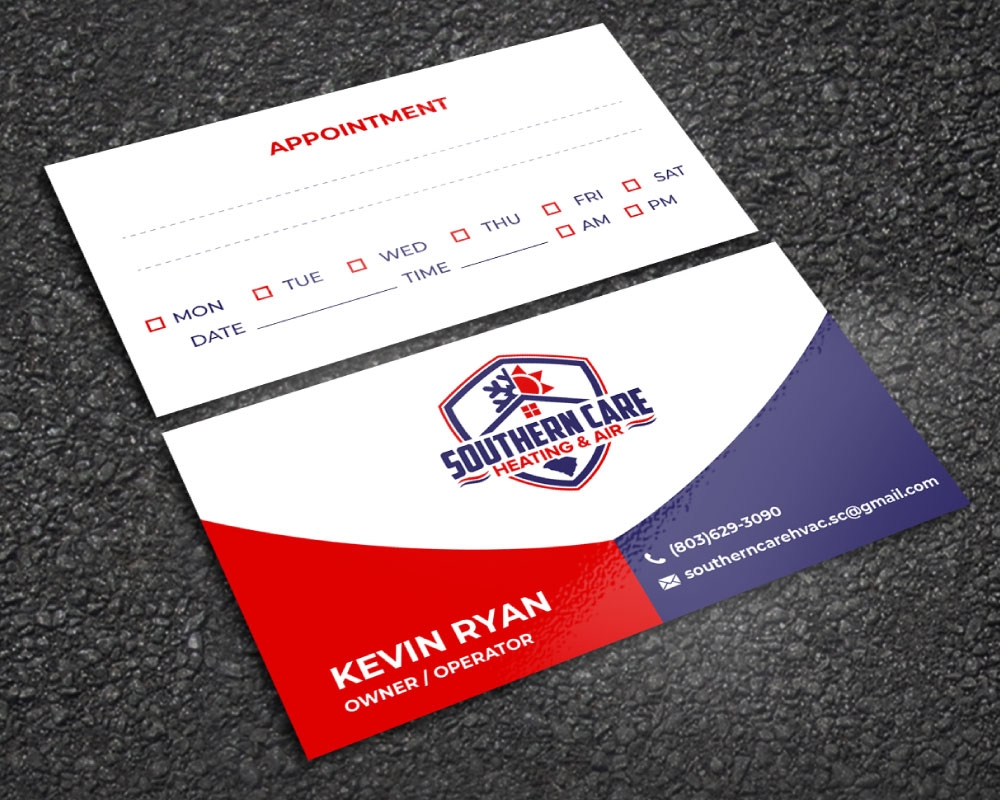 Southern Care Heating & Air logo design by Boomstudioz