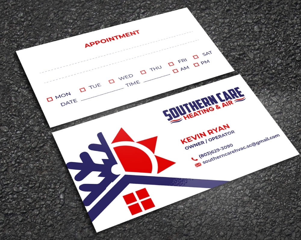 Southern Care Heating & Air logo design by Boomstudioz
