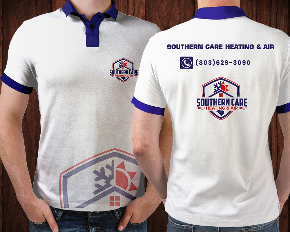 Southern Care Heating & Air logo design by MastersDesigns