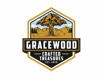 GraceWood Crafted Treasures logo design by Eko_Kurniawan