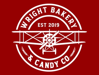 Wright Bakery & Candy Co logo design by PrimalGraphics