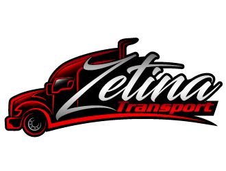 Zetina Transport logo design by THOR_