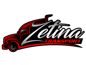 Zetina Transport logo design by THOR_