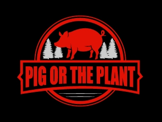 Pig or the Plant logo design by AamirKhan