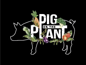 Pig or the Plant logo design by Rachel