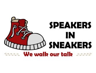 Speakers in Sneakers logo design by bulatITA