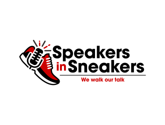 Speakers in Sneakers logo design by ingepro