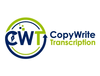 CopyWrite Transcription logo design by kgcreative