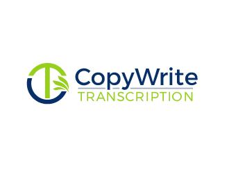 CopyWrite Transcription logo design by justin_ezra