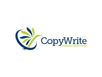 CopyWrite Transcription logo design by ellsa