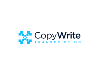 CopyWrite Transcription logo design by ammad