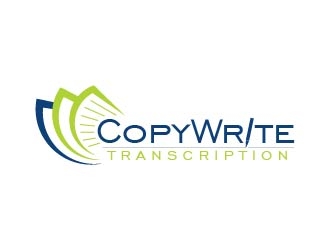 CopyWrite Transcription logo design by usef44