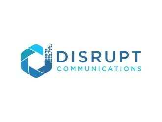 Disrupt Communications logo design by N3V4