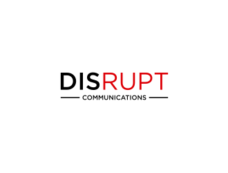 Disrupt Communications logo design by Adundas