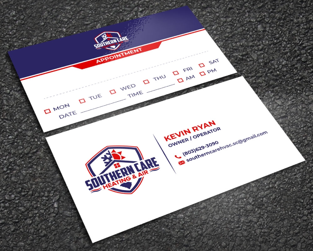 Southern Care Heating & Air logo design by Boomstudioz