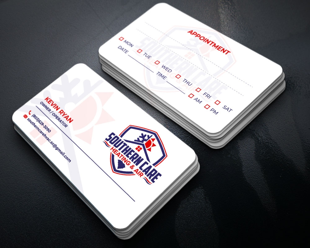 Southern Care Heating & Air logo design by Boomstudioz
