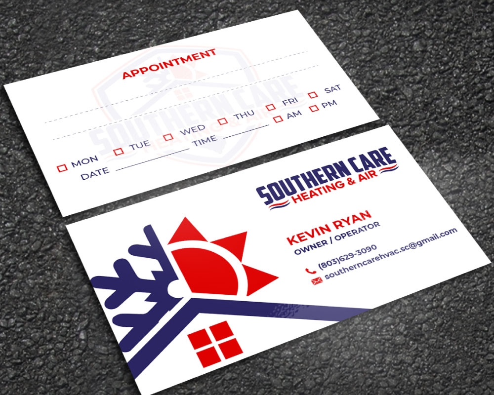 Southern Care Heating & Air logo design by Boomstudioz