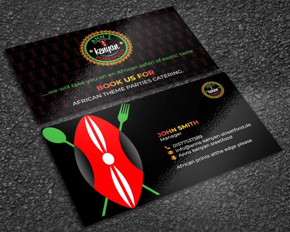 Ann´s kenyan streetfood logo design by Boomstudioz