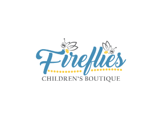 Fireflies Childrens Boutique logo design by nona
