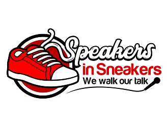 Speakers in Sneakers logo design by haze