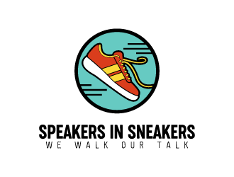 Speakers in Sneakers logo design by fastsev
