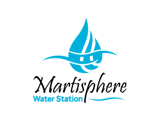 Martisphere Water Station logo design by Gwerth