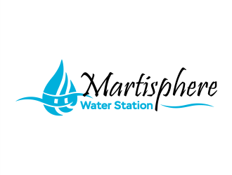 Martisphere Water Station logo design by Gwerth