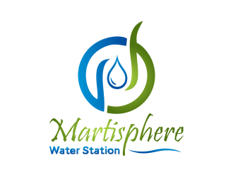 Martisphere Water Station logo design by Gwerth