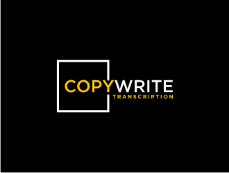CopyWrite Transcription logo design by Artomoro