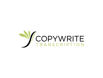 CopyWrite Transcription logo design by tukangngaret
