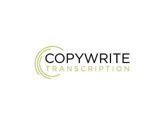 CopyWrite Transcription logo design by tukangngaret