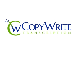 CopyWrite Transcription logo design by Vickyjames