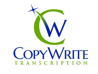 CopyWrite Transcription logo design by Vickyjames