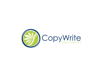 CopyWrite Transcription logo design by giphone