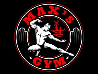 Max’s Gym logo design by MAXR