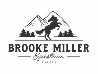 Brooke Miller Equestrian logo design by Eko_Kurniawan