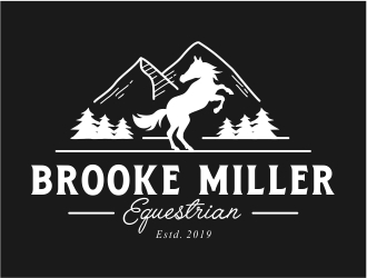 Brooke Miller Equestrian logo design by Eko_Kurniawan