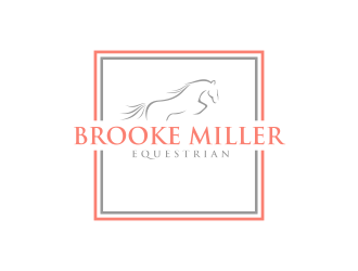 Brooke Miller Equestrian logo design by ammad