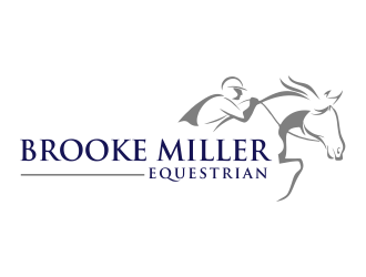 Brooke Miller Equestrian logo design by aldesign